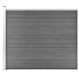 Graue WPC-Zaunplatte 175x146 cm von vidaXL, Zaunpaneele - Ref: Foro24-148983, Preis: 296,18 €, Rabatt: %