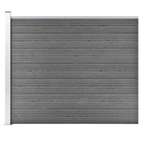 WPC gray fence panel 175x146 cm by vidaXL, fence panels - Ref: Foro24-148983, Price: 296,99 €, Discount: %