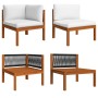 Garden furniture 8 pcs cream cushions solid acacia wood by vidaXL, Garden sets - Ref: Foro24-3057890, Price: 846,30 €, Discou...