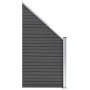 Black WPC fence panel 95x(105-180) cm by vidaXL, fence panels - Ref: Foro24-148974, Price: 120,66 €, Discount: %