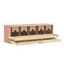 Chicken nesting box with 5 pine wood compartments 117x33x38cm by vidaXL, Egg incubators - Ref: Foro24-170660, Price: 83,10 €,...