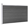 Black WPC fence panel 175x105 cm by vidaXL, fence panels - Ref: Foro24-148976, Price: 189,14 €, Discount: %