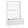 Arriate con enrejado y sistema de riego automático blanco de vidaXL, Maceteros y jardineras - Ref: Foro24-313967, Precio: 155...