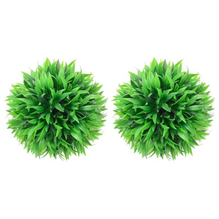 Bolas de boj artificial 2 unidades 20 cm de vidaXL, Flora artificial - Ref: Foro24-315472, Precio: 20,45 €, Descuento: %