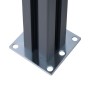 Postes de valla 2 unidades aluminio gris oscuro 185 cm de vidaXL, Postes de cerca - Ref: Foro24-148986, Precio: 167,65 €, Des...