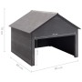 Cobertizo para cortacésped WPC gris 80x80x70 cm de vidaXL, Fundas para cortadoras de césped - Ref: Foro24-149036, Precio: 305...