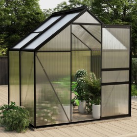 Anthracite gray aluminum greenhouse 2.47 m² by vidaXL, Greenhouses - Ref: Foro24-312065, Price: 307,99 €, Discount: %