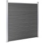 Black WPC fence panel 180x186 cm by vidaXL, fence panels - Ref: Foro24-148972, Price: 340,75 €, Discount: %