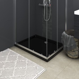 Rectangular black ABS shower tray 80x100 cm by vidaXL, Shower trays - Ref: Foro24-148912, Price: 133,62 €, Discount: %