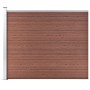 Panel de valla WPC marrón 175x146 cm de vidaXL, Paneles de vallas - Ref: Foro24-148981, Precio: 234,90 €, Descuento: %