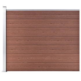 Brown WPC fence panel 175x146 cm by vidaXL, fence panels - Ref: Foro24-148981, Price: 224,99 €, Discount: %