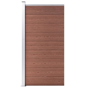 Brown WPC fence panel 95x186 cm by vidaXL, fence panels - Ref: Foro24-148977, Price: 158,99 €, Discount: %