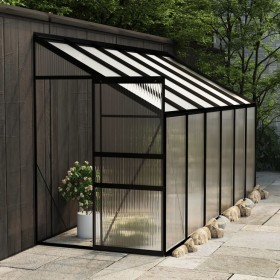 Anthracite gray aluminum greenhouse 7.44 m³ by vidaXL, Greenhouses - Ref: Foro24-312047, Price: 319,99 €, Discount: %