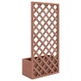 Jardinera con enrejado WPC 65x30x135 cm de vidaXL, Maceteros y jardineras - Ref: Foro24-149021, Precio: 131,99 €, Descuento: %