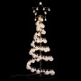 VidaXL LED para árbol de Navidad con bolas 80 LED blanco cálido 120 cm by , Christmas lights - Ref: Foro24-3318551, Price: 49...