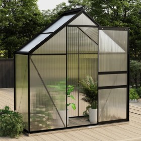 Anthracite gray aluminum greenhouse 1.33 m² by vidaXL, Greenhouses - Ref: Foro24-312064, Price: 249,22 €, Discount: %