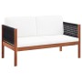 2-Sitzer-Gartensofa aus massivem Akazienholz von vidaXL, Outdoor-Sofas - Ref: Foro24-46341, Preis: 193,42 €, Rabatt: %