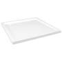 Square white ABS shower tray 80x80 cm by vidaXL, Shower trays - Ref: Foro24-148907, Price: 110,69 €, Discount: %