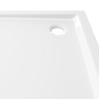 Square white ABS shower tray 80x80 cm by vidaXL, Shower trays - Ref: Foro24-148907, Price: 110,69 €, Discount: %