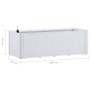 Arriate con sistema de riego automático blanco 100x43x33 cm de vidaXL, Maceteros y jardineras - Ref: Foro24-313959, Precio: 1...