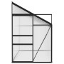 Anthracite gray aluminum greenhouse 6.23 m³ by vidaXL, Greenhouses - Ref: Foro24-312046, Price: 322,33 €, Discount: %