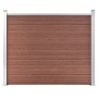 Panel de valla WPC marrón 180x146 cm de vidaXL, Paneles de vallas - Ref: Foro24-148980, Precio: 445,89 €, Descuento: %