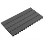 Porch tiles 6 pcs WPC black 60x30 cm 1.08 m² by vidaXL, Floors and carpets - Ref: Foro24-149029, Price: 68,99 €, Discount: %