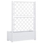 Jardinera con enrejado PP blanca 100x43x142 cm de vidaXL, Maceteros y jardineras - Ref: Foro24-313983, Precio: 154,67 €, Desc...