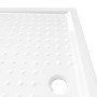 Shower tray with white ABS points 80x120x4 cm by vidaXL, Shower trays - Ref: Foro24-148901, Price: 133,83 €, Discount: %