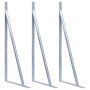 Supports for fence posts 3 units galvanized steel by vidaXL, Accessories for gates and fences - Ref: Foro24-148989, Price: 44...