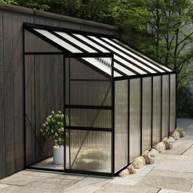 Anthracite gray aluminum greenhouse 7.77 m³ by vidaXL, Greenhouses - Ref: Foro24-312053, Price: 413,99 €, Discount: %