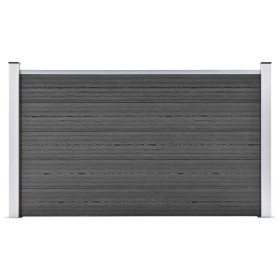 Black WPC fence panel 180x105 cm by vidaXL, fence panels - Ref: Foro24-148975, Price: 244,21 €, Discount: %