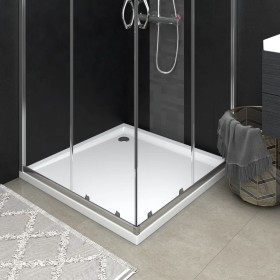 Square black ABS shower tray 90x90 cm by vidaXL, Shower trays - Ref: Foro24-148904, Price: 106,61 €, Discount: %