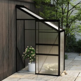 Anthracite grey aluminum greenhouse 1.38 m³ by vidaXL, Greenhouses - Ref: Foro24-312043, Price: 212,99 €, Discount: %