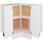 White wooden corner lower cabinet 75.5x75.5x81.5 cm by vidaXL, Kitchen cabinets - Ref: Foro24-802489, Price: 102,90 €, Discou...