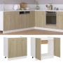 Armario inferior de fregadero madera ingeniería 80x46x81,5cm de vidaXL, Armarios de cocina - Ref: Foro24-801199, Precio: 96,4...