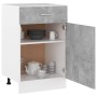 Armario inferior cajón contrachapada gris hormigón 50x46x81,5cm de vidaXL, Armarios de cocina - Ref: Foro24-801224, Precio: 8...