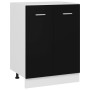 Black engineering kitchen base cabinet 60x46x81.5 cm by vidaXL, Kitchen cabinets - Ref: Foro24-801189, Price: 85,99 €, Discou...