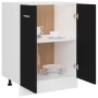 Armario inferior de cocina ingeniería negro 60x46x81,5 cm de vidaXL, Armarios de cocina - Ref: Foro24-801189, Precio: 85,99 €...