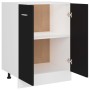 Armario inferior de cocina ingeniería negro 60x46x81,5 cm de vidaXL, Armarios de cocina - Ref: Foro24-801189, Precio: 86,44 €...