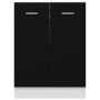 Armario inferior de cocina ingeniería negro 60x46x81,5 cm de vidaXL, Armarios de cocina - Ref: Foro24-801189, Precio: 86,44 €...