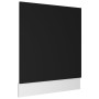 Black plywood dishwasher panel 59.5x3x67 cm by vidaXL, Kitchen cabinets - Ref: Foro24-802563, Price: 24,79 €, Discount: %