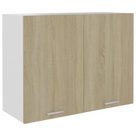 Armario colgante cocina contrachapada color roble 80x31x60 cm de vidaXL, Armarios de cocina - Ref: Foro24-801279, Precio: 107...