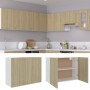 Armario colgante cocina contrachapada color roble 80x31x60 cm de vidaXL, Armarios de cocina - Ref: Foro24-801279, Precio: 107...