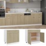 Armario inferior cajón madera ingeniería roble 80x46x81,5 cm de vidaXL, Armarios de cocina - Ref: Foro24-801239, Precio: 122,...