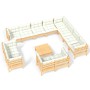 Garden furniture 13 pieces cushions solid pine wood by vidaXL, Garden sets - Ref: Foro24-3096953, Price: 994,24 €, Discount: %