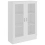 Sperrholz-Vitrine weiß 82,5x30,5x115 cm von vidaXL, Bücherregale und Regale - Ref: Foro24-802750, Preis: 94,56 €, Rabatt: %