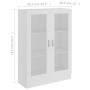 Sperrholz-Vitrine weiß 82,5x30,5x115 cm von vidaXL, Bücherregale und Regale - Ref: Foro24-802750, Preis: 92,31 €, Rabatt: %