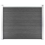 Panel de valla WPC negro 180x146 cm de vidaXL, Paneles de vallas - Ref: Foro24-148984, Precio: 302,73 €, Descuento: %