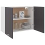 Gray plywood kitchen hanging cabinet 80x31x60 cm by vidaXL, Kitchen cabinets - Ref: Foro24-801278, Price: 76,99 €, Discount: %